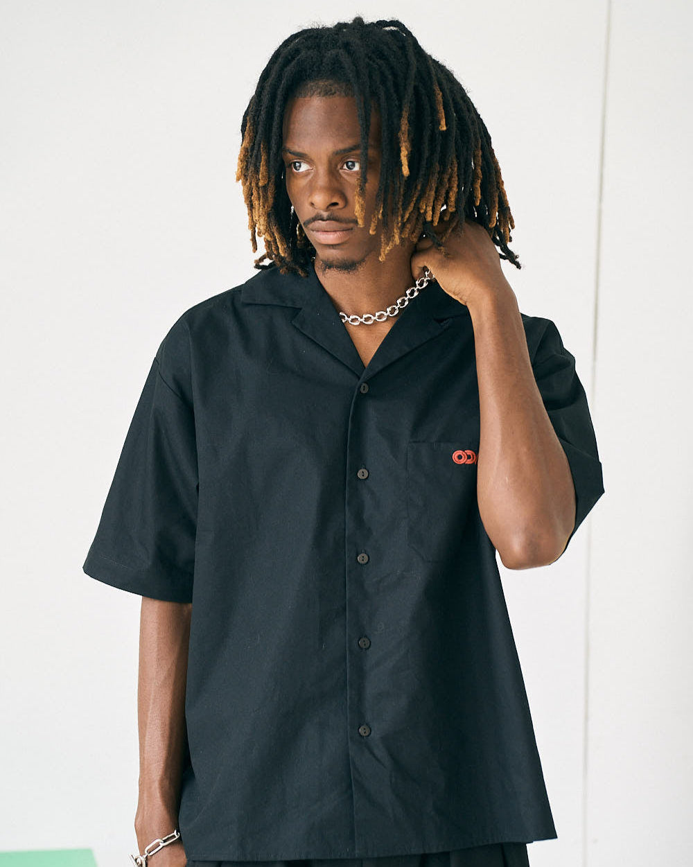shirt Black Work shirt ODY シャツ 黒 ワークシャツ