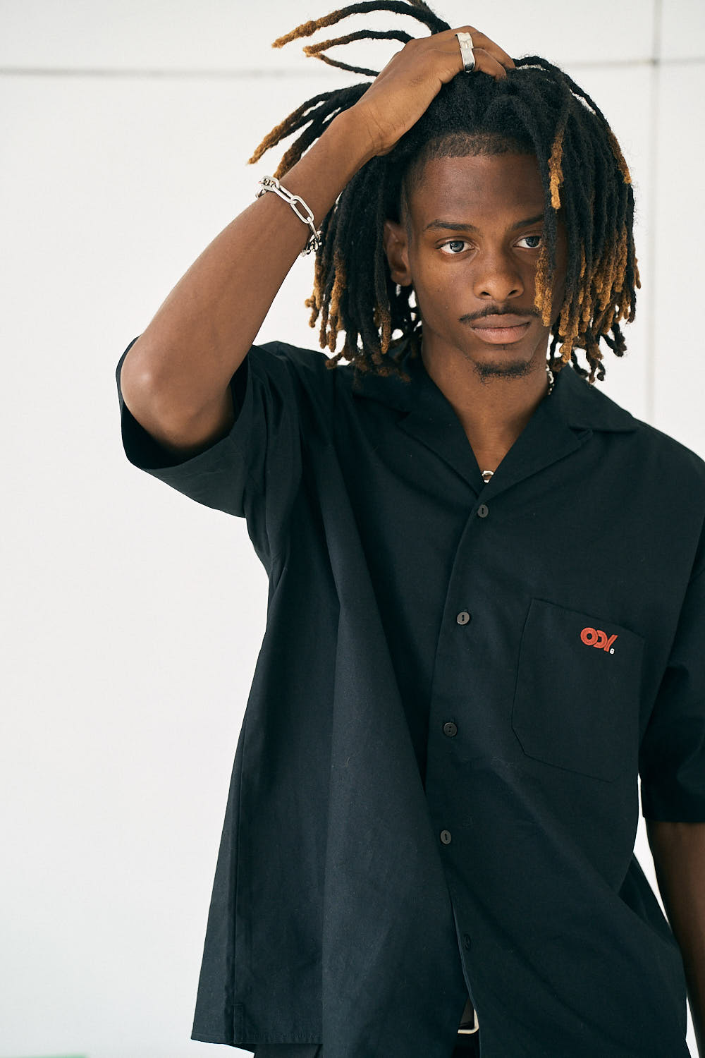 shirt Black Work shirt ODY シャツ 黒 ワークシャツ