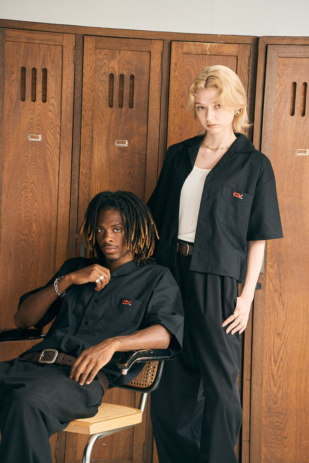 shirt Black Work shirt ODY シャツ 黒 ワークシャツ