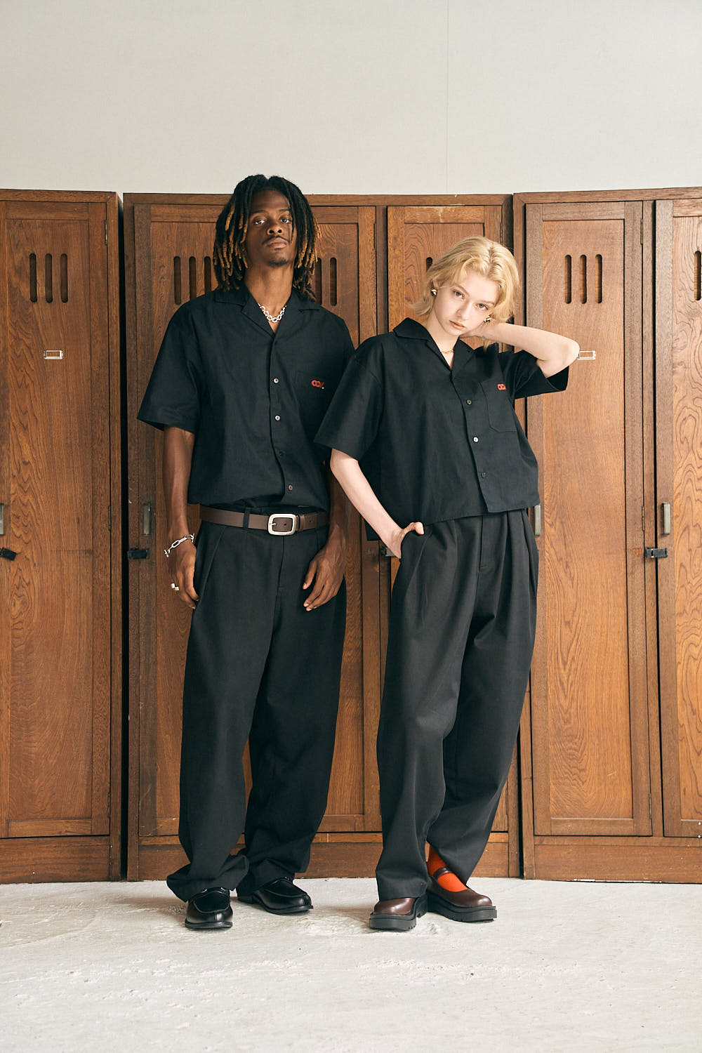 shirt Black Work shirt ODY シャツ 黒 ワークシャツ