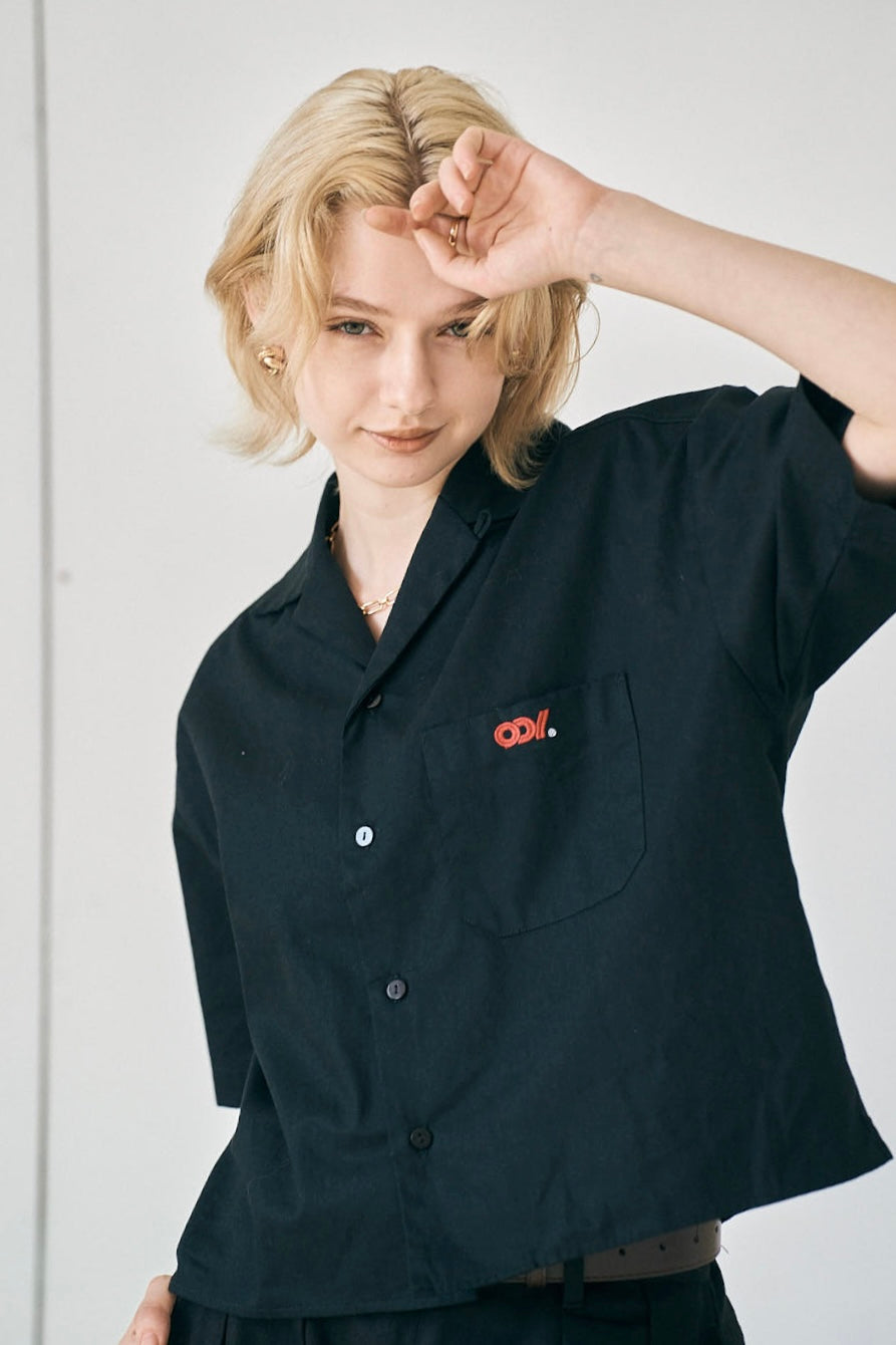 shirt Black Work shirt ODY シャツ 黒 ワークシャツ